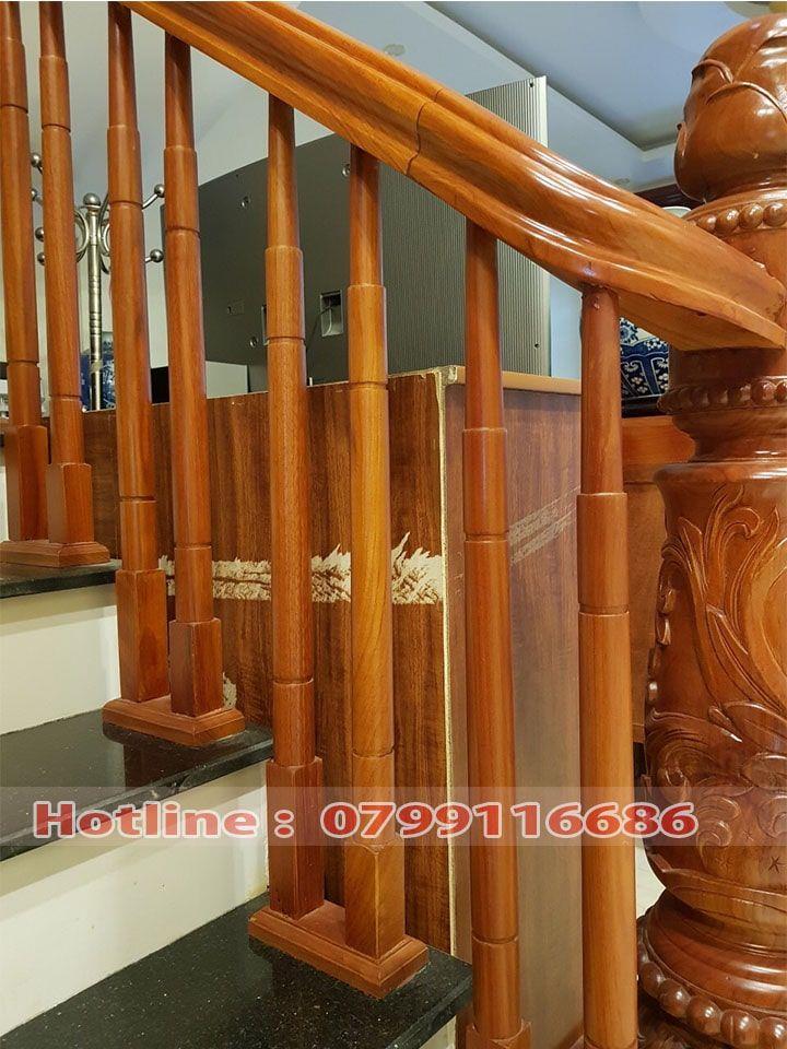 Cầu thang gỗ Lim nam phi 24